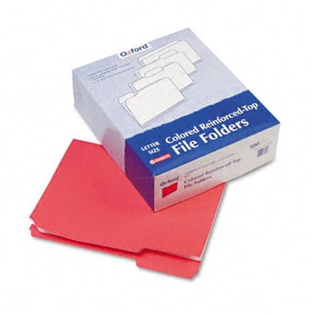 Pendaflex Pendaflex R15213RED Two-Ply- Reinforced File Folders- 1/3 Cut- Top Tab- Letter- Red- 100/Box R15213RED
